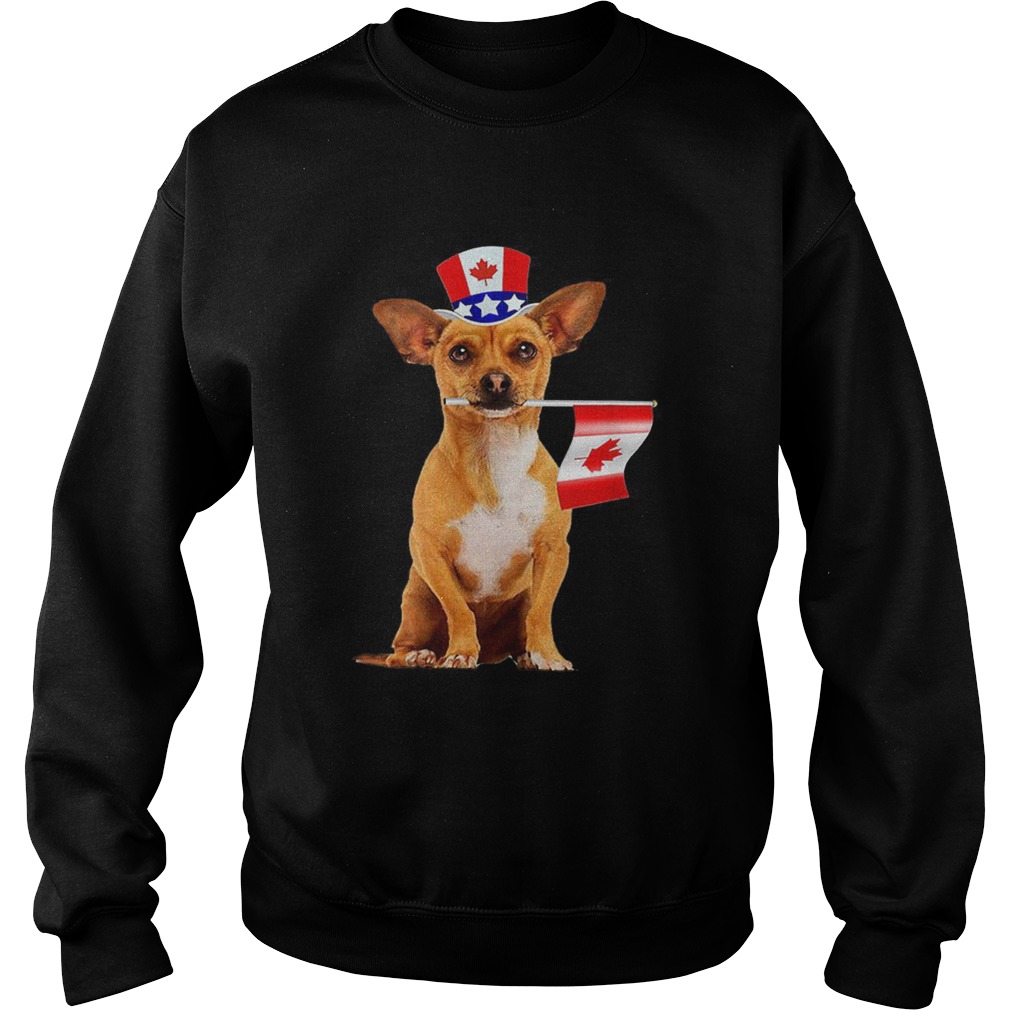 CanadaMaple Leaf Chihuahua Canadian Flags Sweatshirt