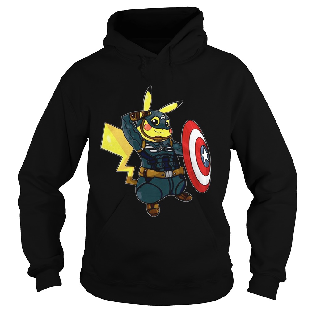 Captain America pikachu marvel avengers Hoodie