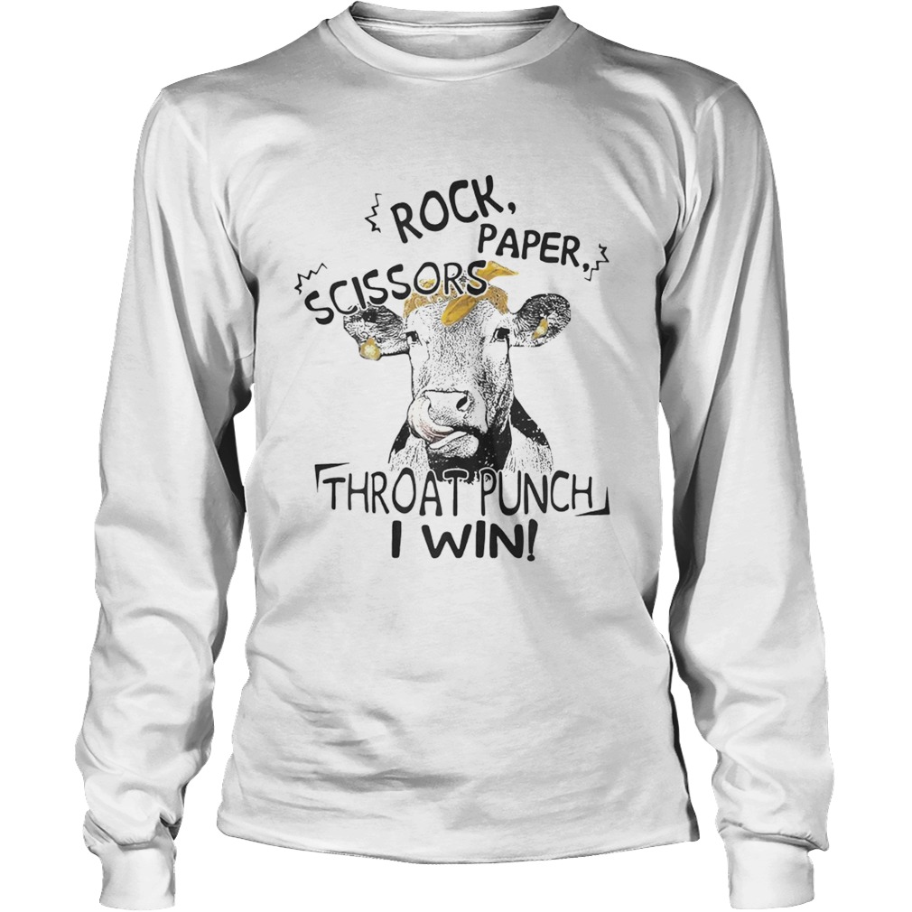 Cattle Rock paper scissors throat punch I win LongSleeve