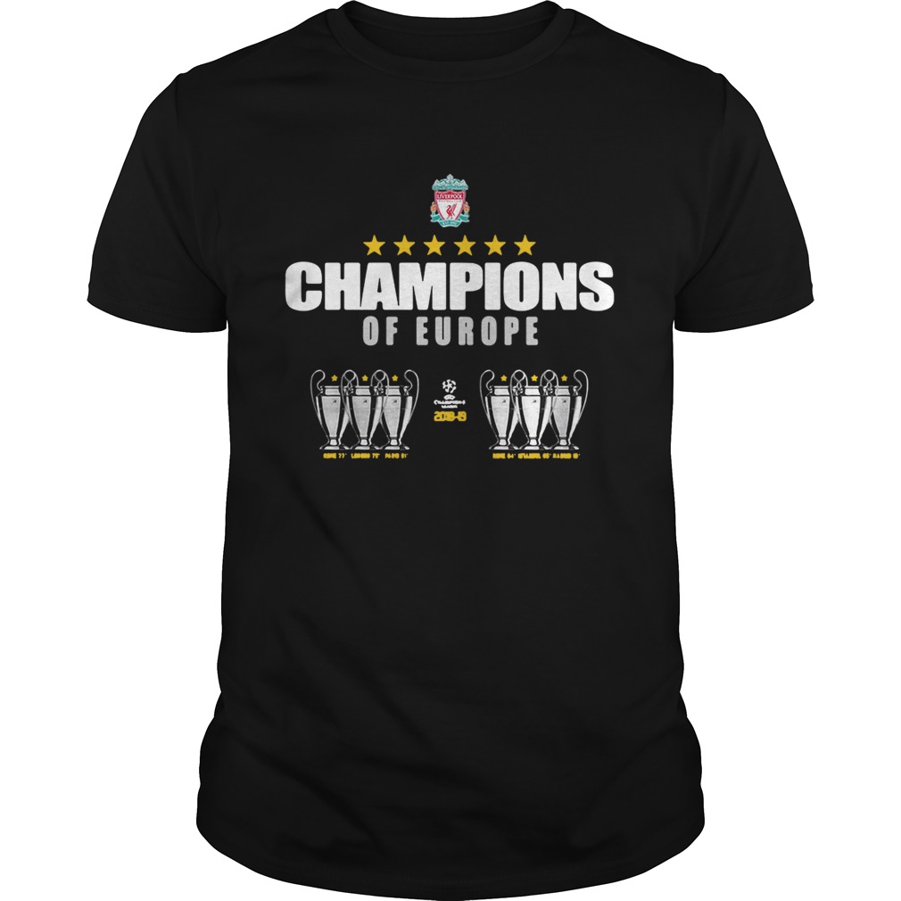 Champions of Europe 2018 2019 shirt