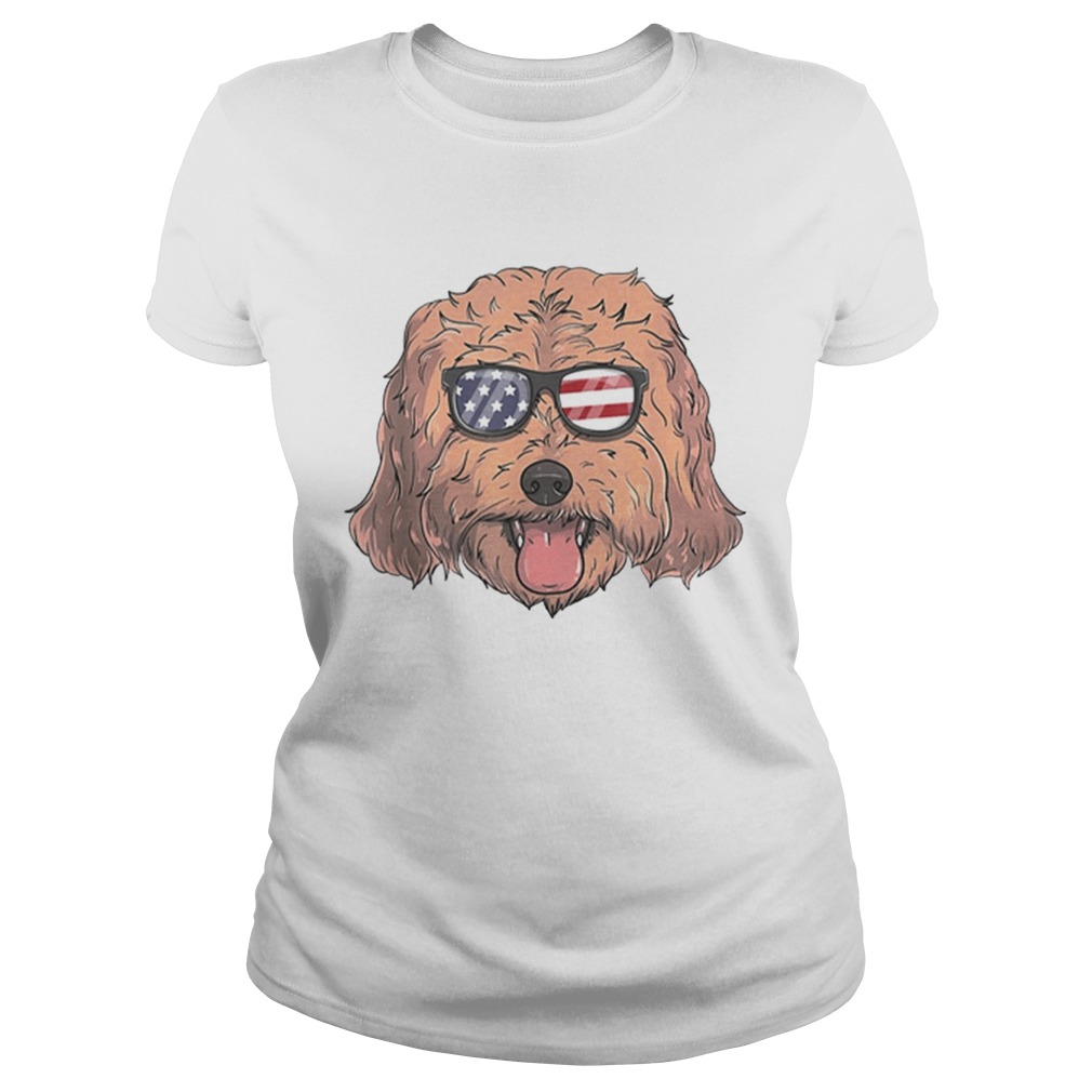 Cockapoo Dog Patriotic USA 4th of July American Classic Ladies