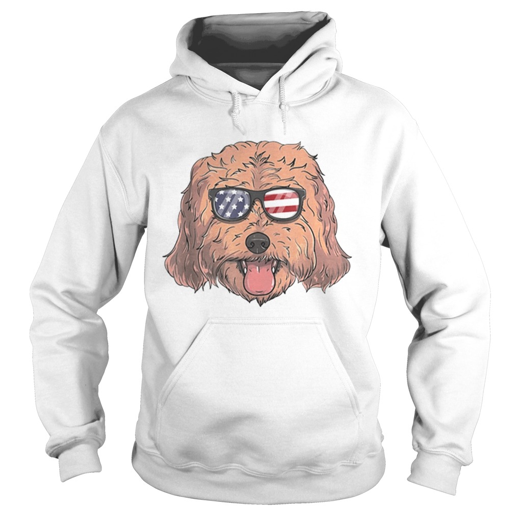 Cockapoo Dog Patriotic USA 4th of July American Hoodie