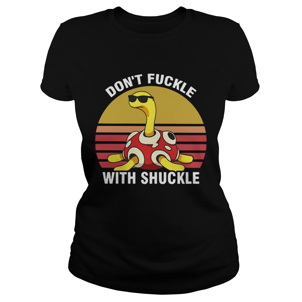 Dont fuckle with shuckle vintage sunset Classic Ladies