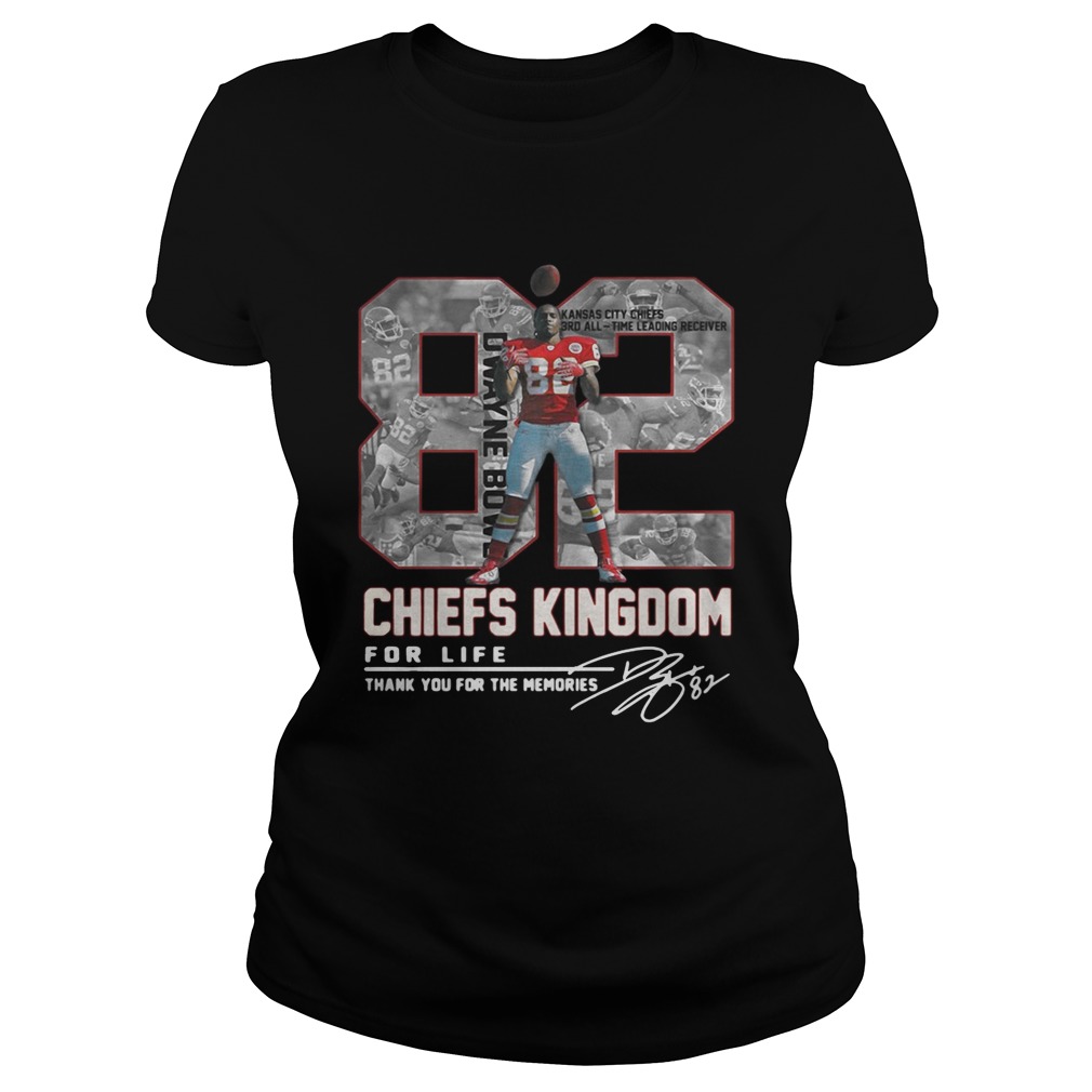 Dwayne Bowe 82 Kansas City Chiefs Kingdom for life signature Classic Ladies