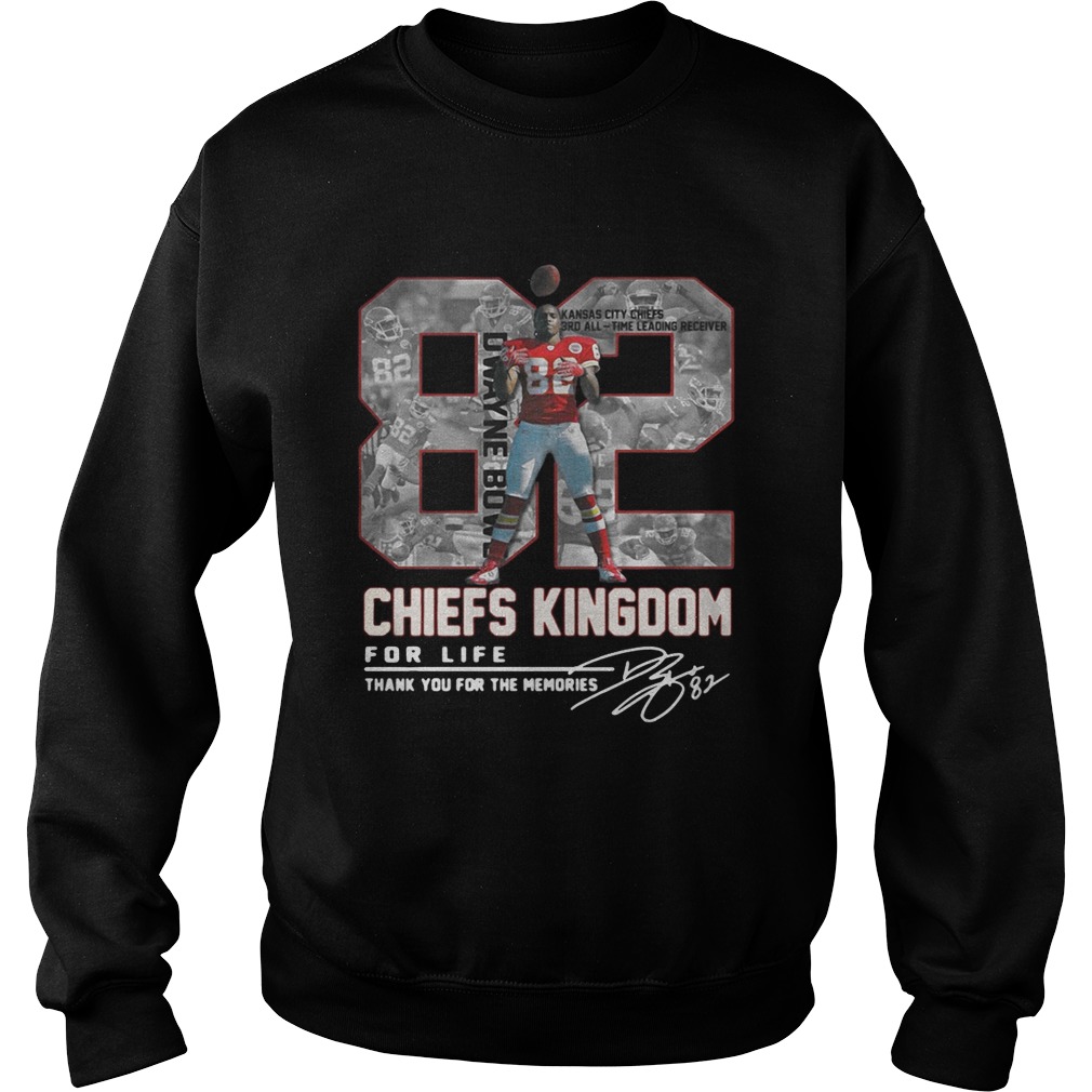 Dwayne Bowe 82 Kansas City Chiefs Kingdom for life signature Sweatshirt