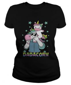 Fathers day Unicorn Dadacorn  Classic Ladies