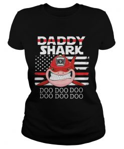 Firefighter Daddy Shark Doo Doo Doo  Classic Ladies