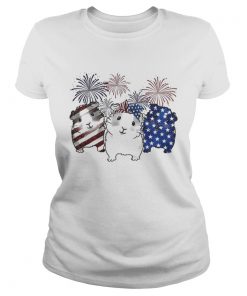 Fireworks Guinea Pigs 4th of July independence day American flag  Classic Ladies