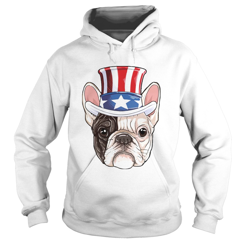 French Bulldog 4th Of July American Flag Shirt Hoodie