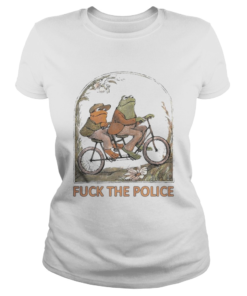 Frog And Toad Riding Fuck The Police Shirt Classic Ladies