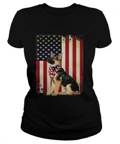 German shepherd America flag  Classic Ladies