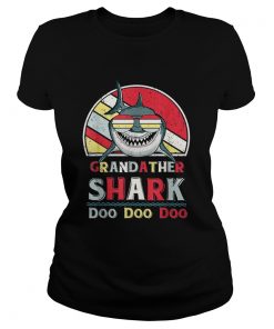 Grandfather Shark Doo Doo Doo Best Fathers Day  Classic Ladies