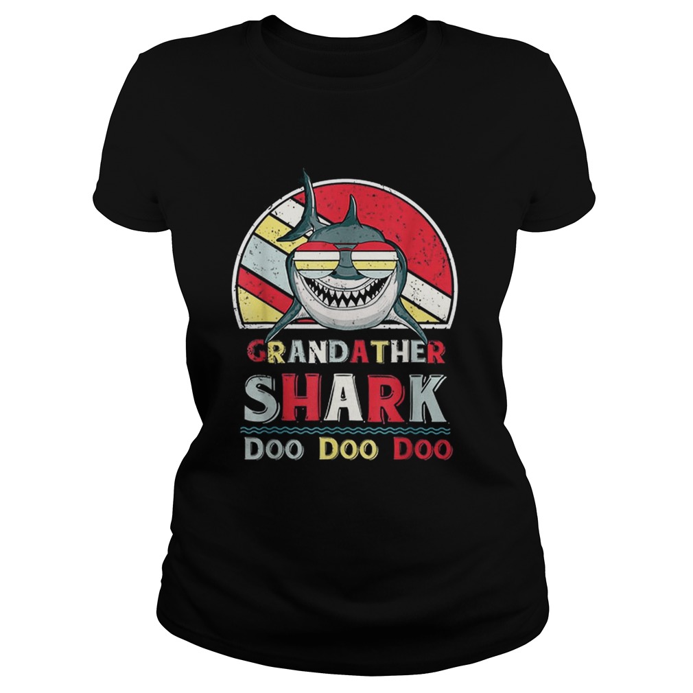 Grandfather Shark Doo Doo Doo Best Fathers Day Classic Ladies