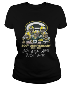 Green Bay Packers 100th anniversary 1919 2019 signature  Classic Ladies