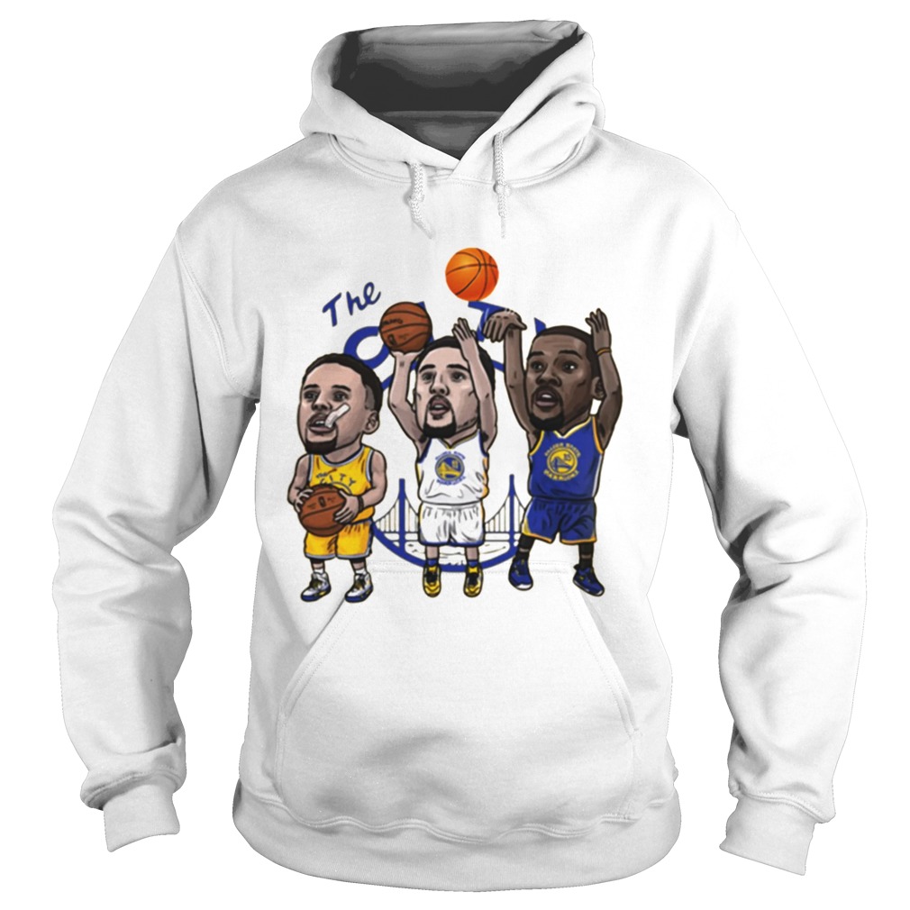 Klay Thompson Steph Curry Kevin Durant Cartoon Golden state Hoodie