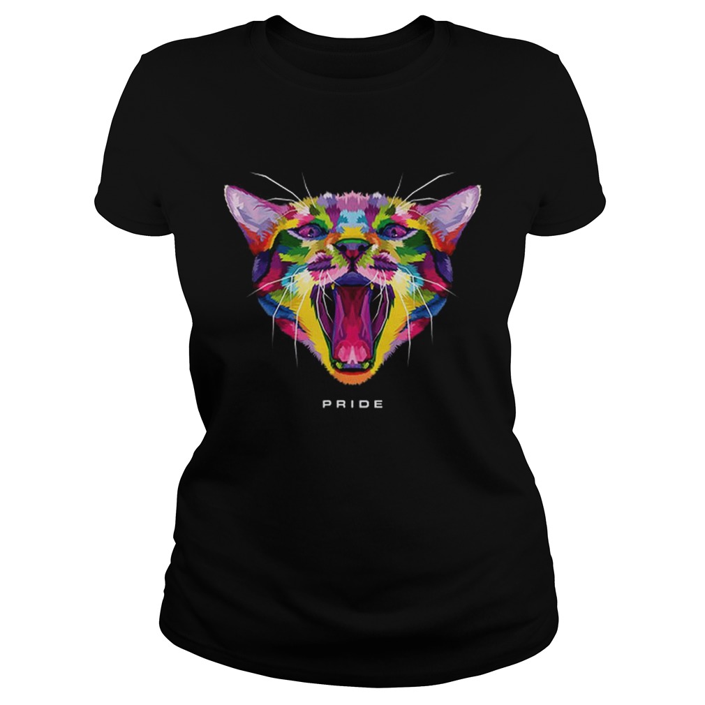 LGBT NYC World Pride 2019 Rainbow Cat Classic Ladies