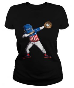 Original Baseball Dabbing Usa Merica 4th Of July Dab Dance  Classic Ladies