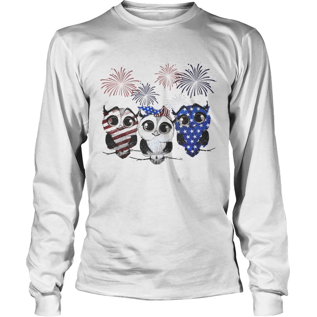 Owls colors Flag America LongSleeve