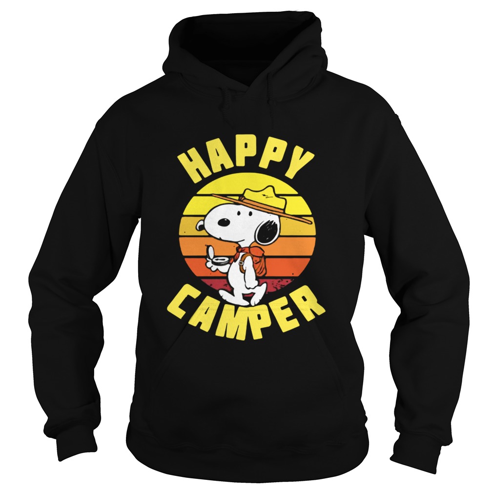 Peanuts Snoopy Happy Camper Vintage Hoodie