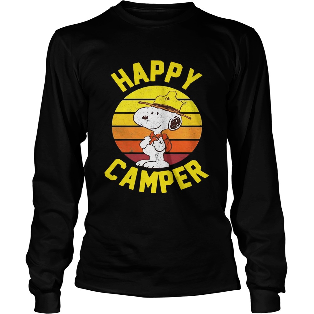 Peanuts Snoopy happy camper vintage LongSleeve