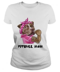 Pink bandana Pitbull mom  Classic Ladies