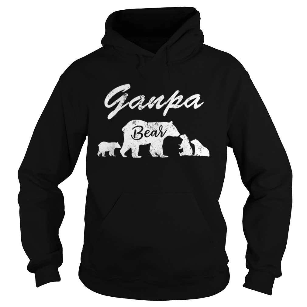 Premium Mens Ganpa Bear T With Three CubsFather Day Gifts Tee Shirt Hoodie