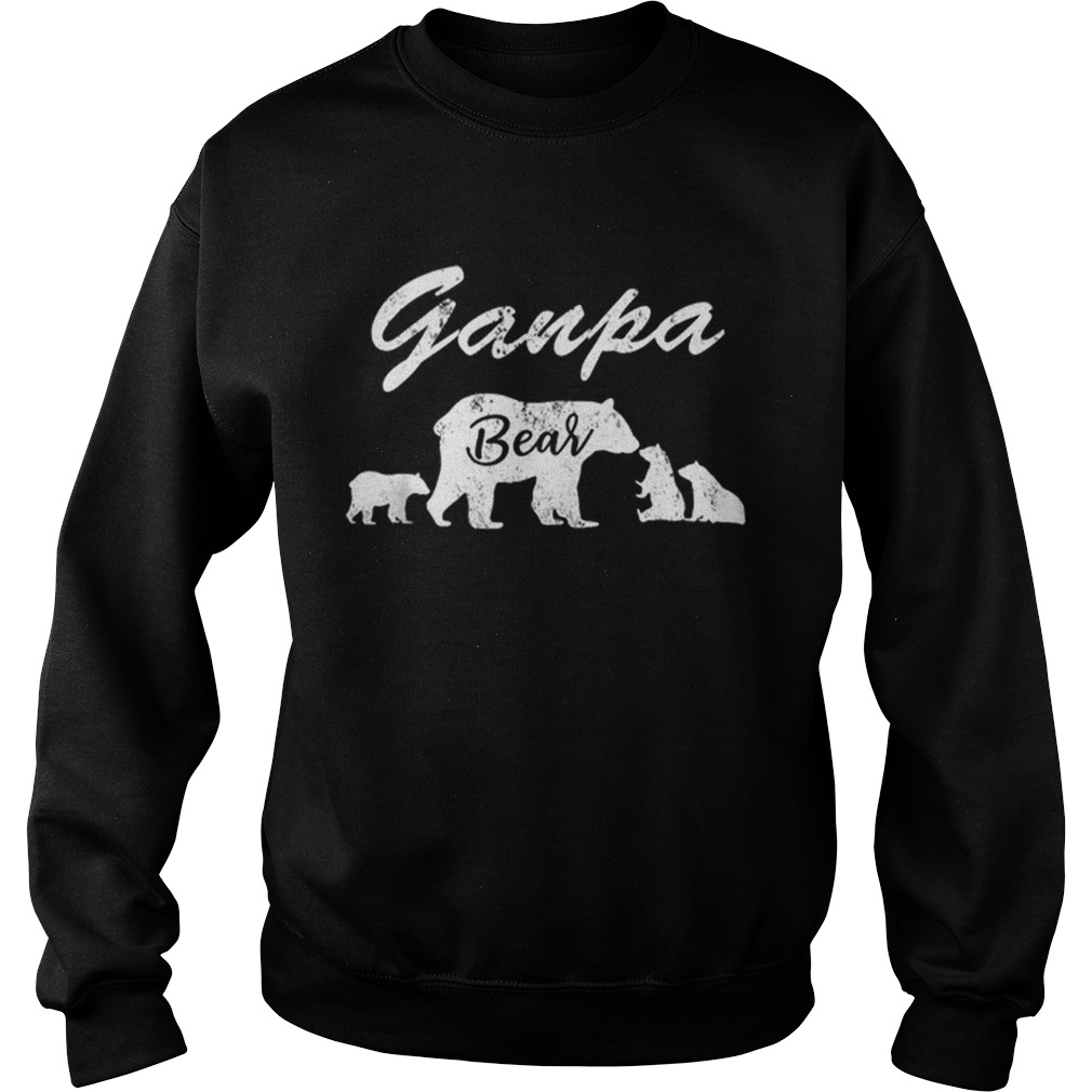 Premium Mens Ganpa Bear T With Three CubsFather Day Gifts Tee Shirt Sweatshirt