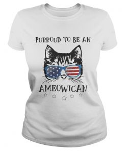 Purroud to be an Ameowican American flag  Classic Ladies