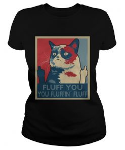 Retro Fluff you you fluffin fluff cat kitten  Classic Ladies