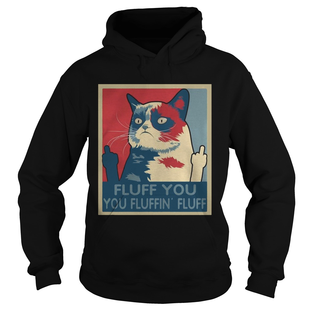 Retro Fluff you you fluffin fluff cat kitten Hoodie