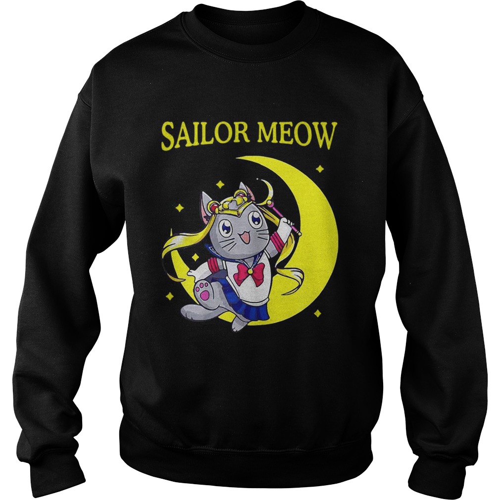 Sailor Meow cat moon Sweatshirt