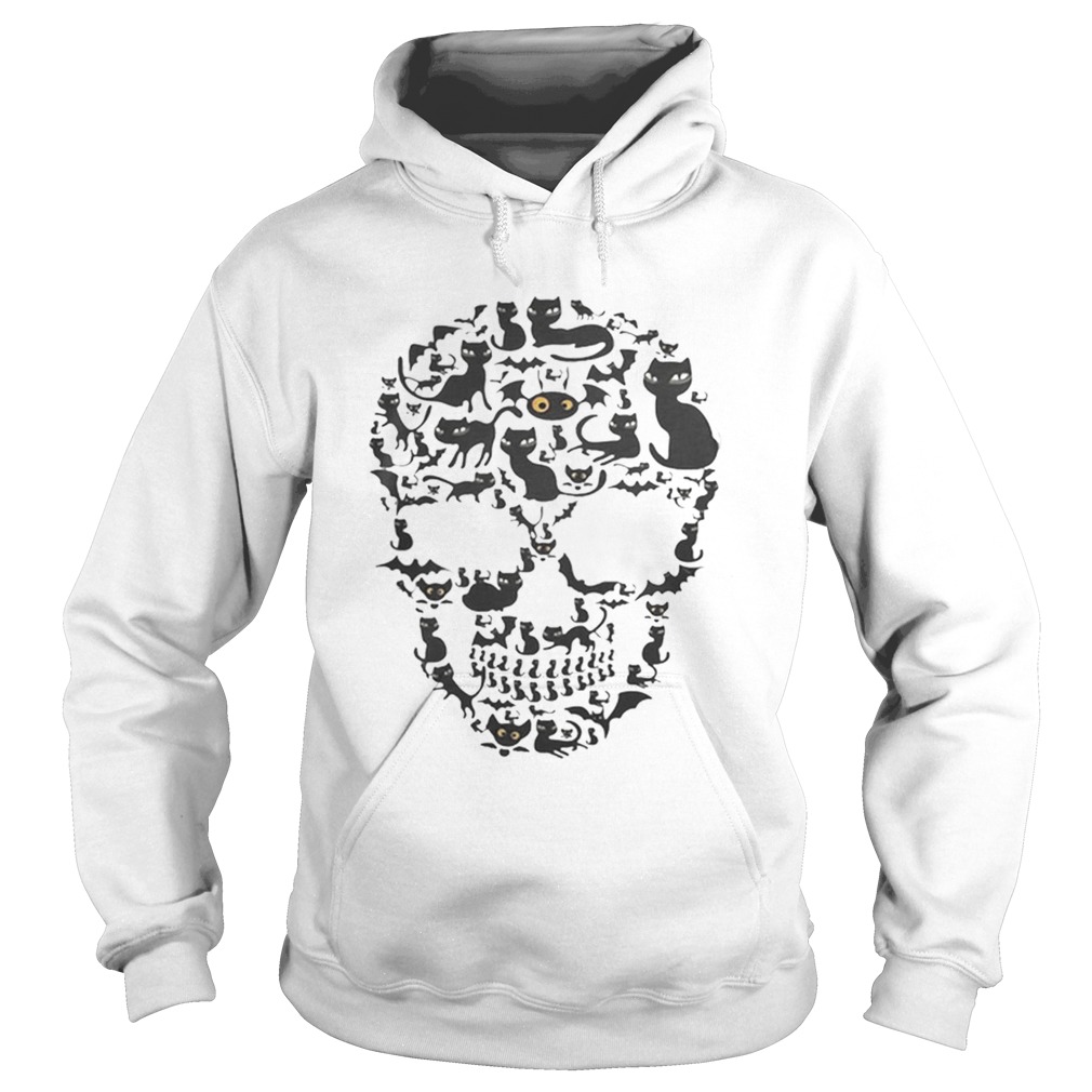 Skull Cat Halloween Hoodie