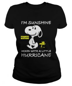 Snoopy and Woodstock Im sunshine mixed with a little hurricane  Classic Ladies