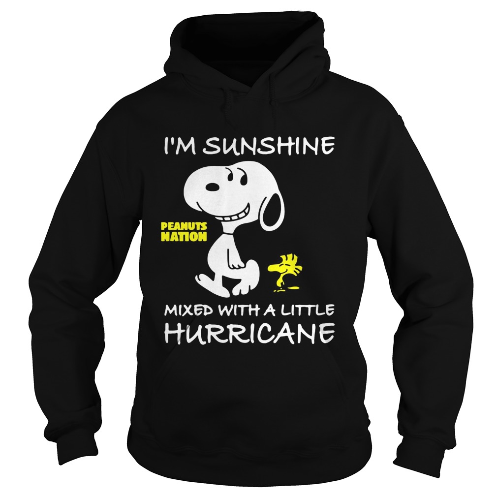 Snoopy and Woodstock Im sunshine mixed with a little hurricane Hoodie