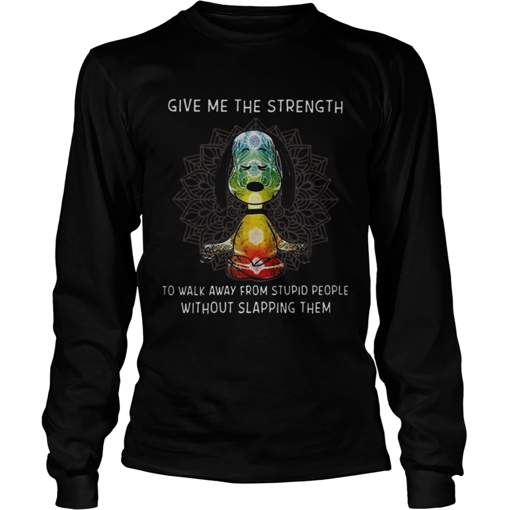 Snoopy lotus yoga give me a strength LongSleeve