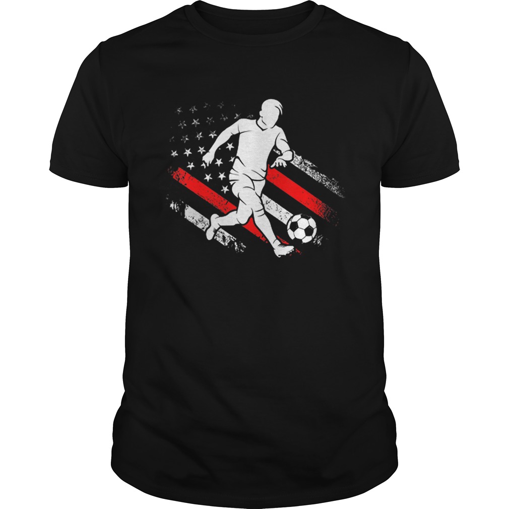 Soccer Dad American Flag Distressed Patriotic shirt