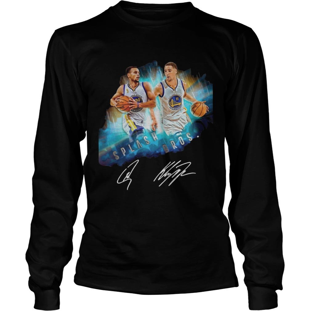 Splash BrothersSuper Splash Bros Klay Thompson Stephen Curry LongSleeve