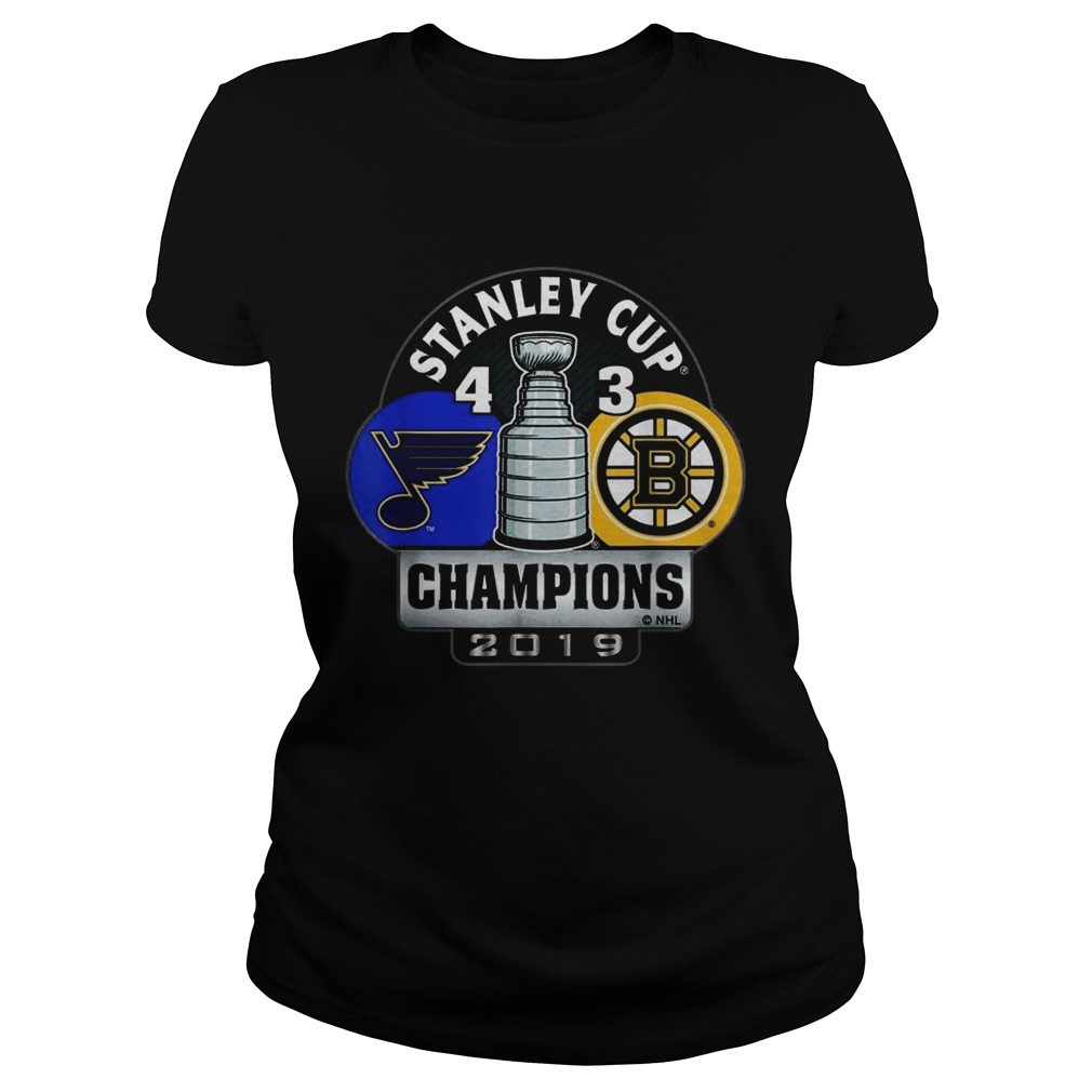 Stanley Cup champions St Louis Blues 4 3 Boston Bruins Classic Ladies