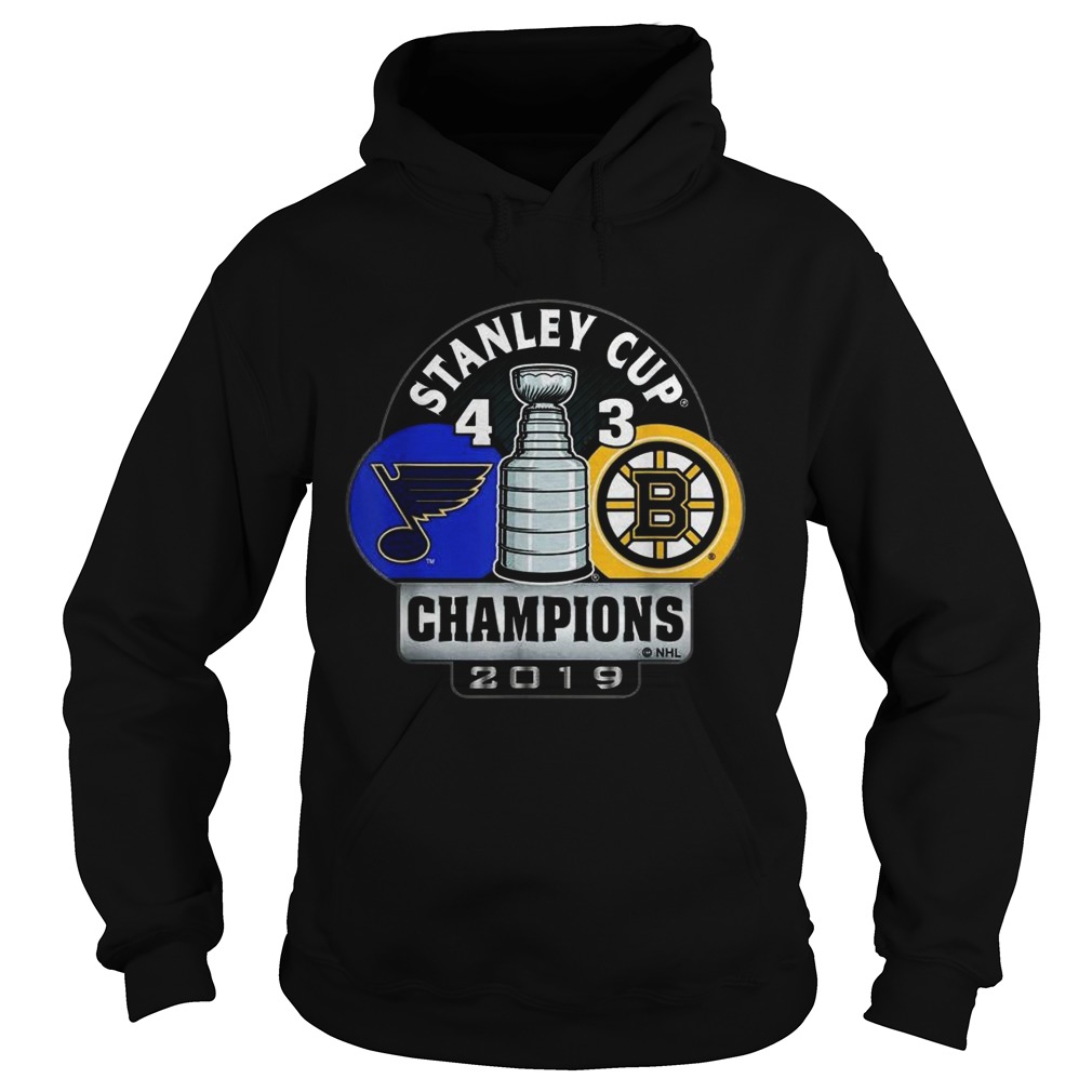 Stanley Cup champions St Louis Blues 4 3 Boston Bruins Hoodie