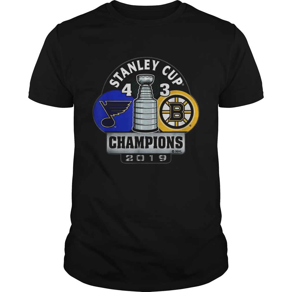 Stanley Cup champions St Louis Blues 4 3 Boston Bruins shirt