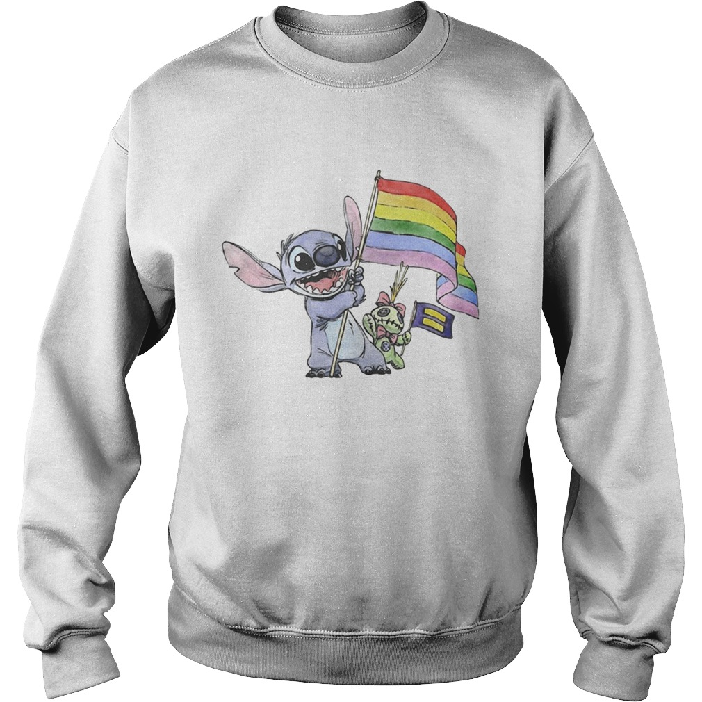 Stitch LGBT flag Sweatshirt