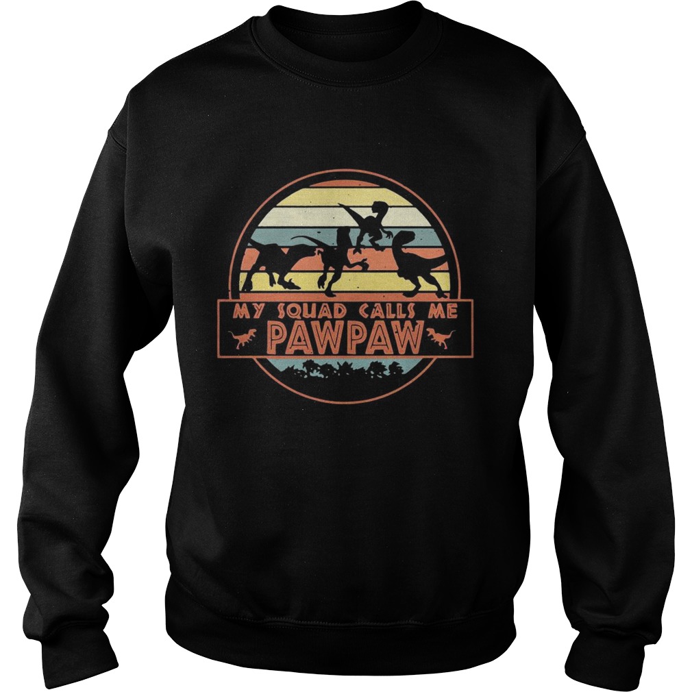 T Rex my squad calls me pawpaw Sweatshirt