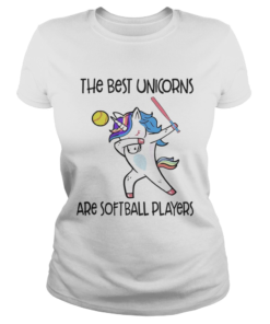 The best unicorns are softball players TShirt Classic Ladies