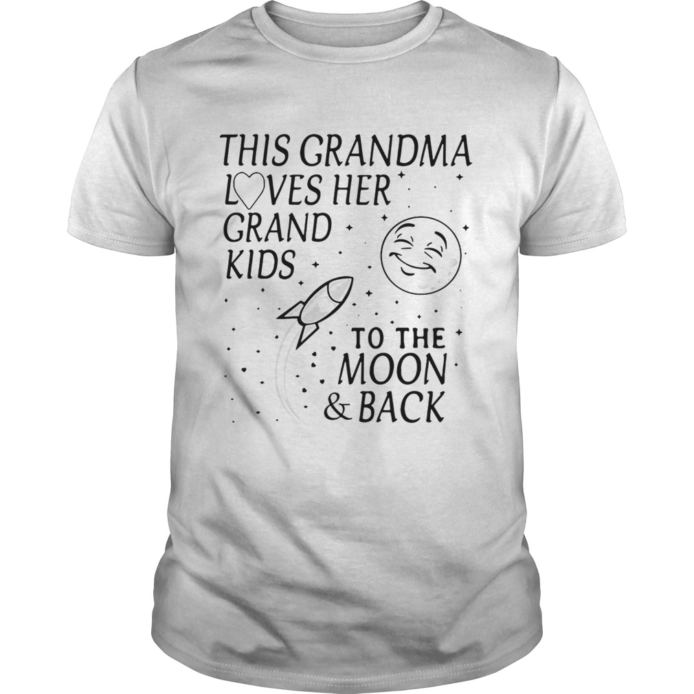 This grandma loves her grandkids to the moon and back shirt