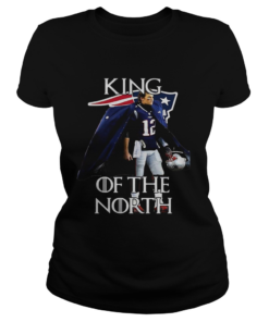 Tom Brady New England Patriots 12 King of the North  Classic Ladies