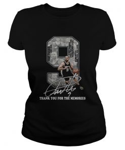 Tony Parker 2001 2018 thank you for the memories signature  Classic Ladies