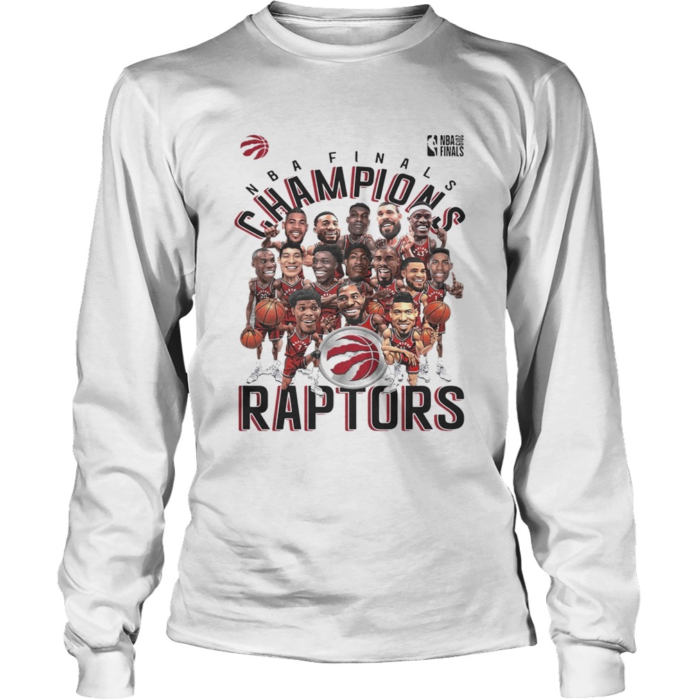 Toronto Raptors Heather Charcoal 2019 NBA Finals Champions LongSleeve