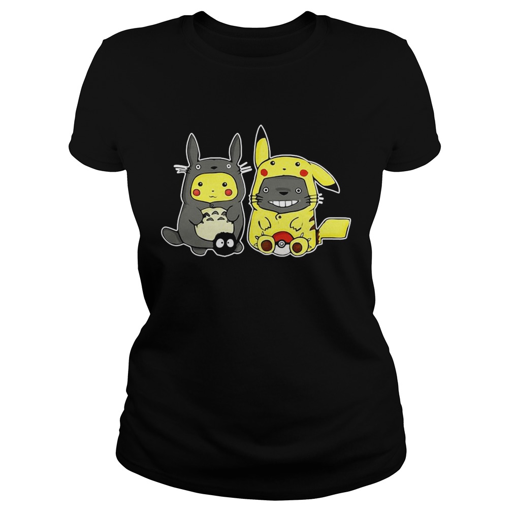 Totoro and Pikachu are best friends Classic Ladies