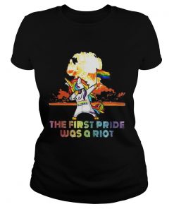 Unicorn Dabbing the first pride was a Riot LGBT born this way  Classic Ladies