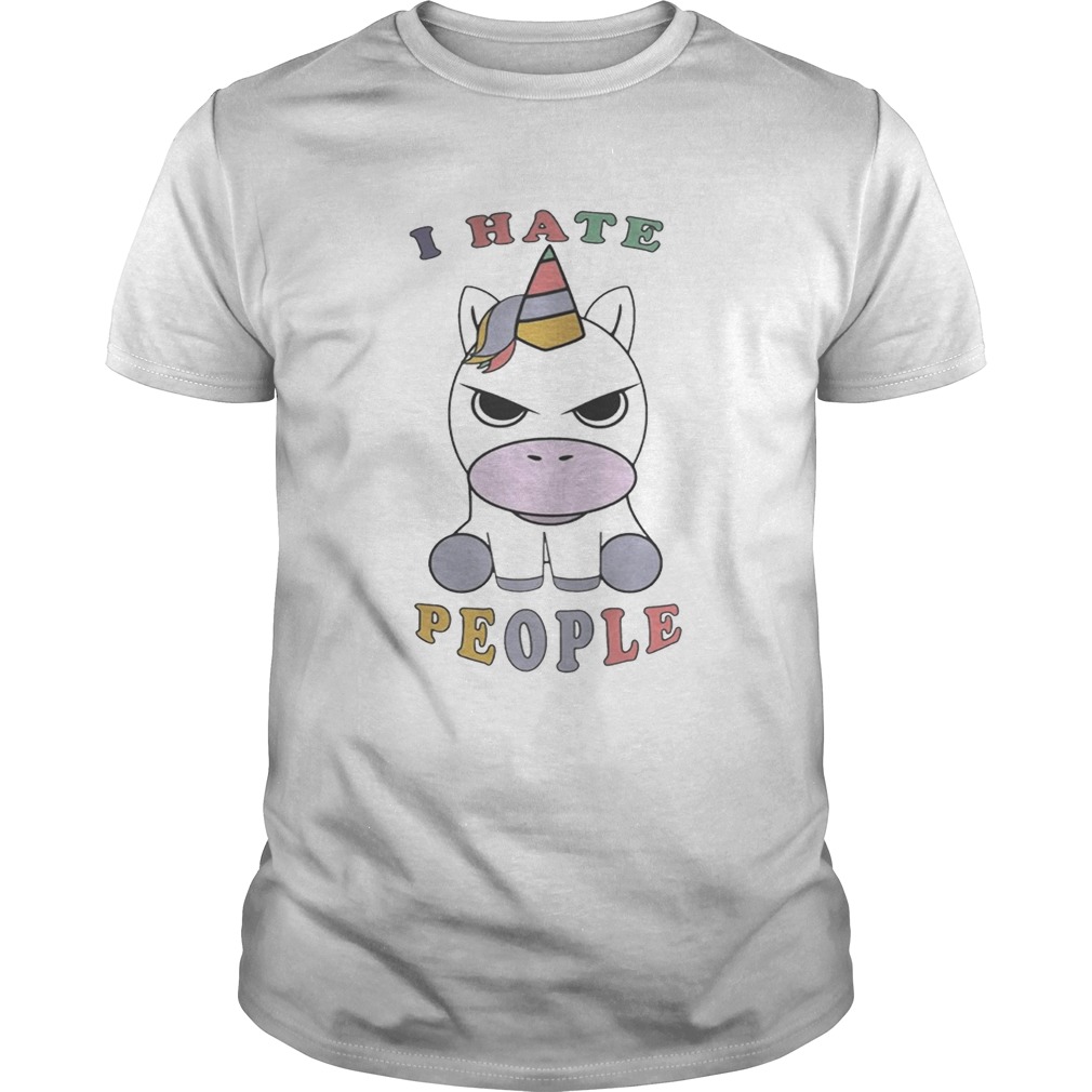 Unicorn I hate people shirt